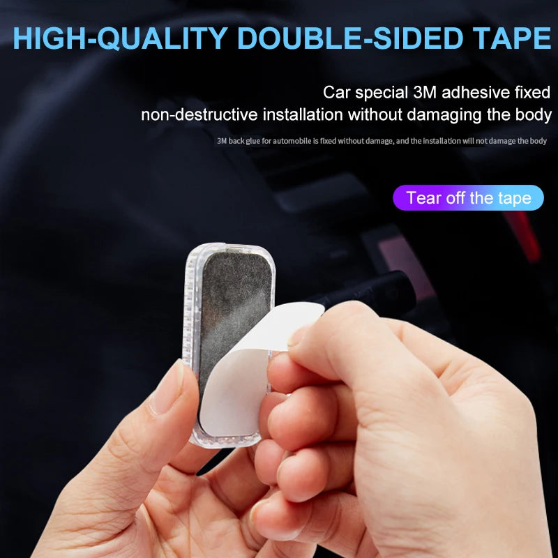 Mini Wireless LED Touch Light for Car Interior – USB Rechargeable Reading Lamp for Roof, Door & Storage