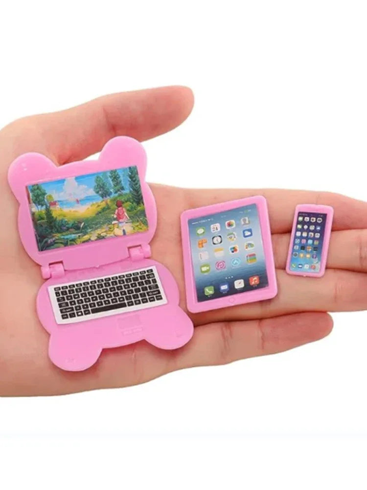 Kawaii Miniature Dollhouse Accessories – Cute Mini Food & Study Tools
