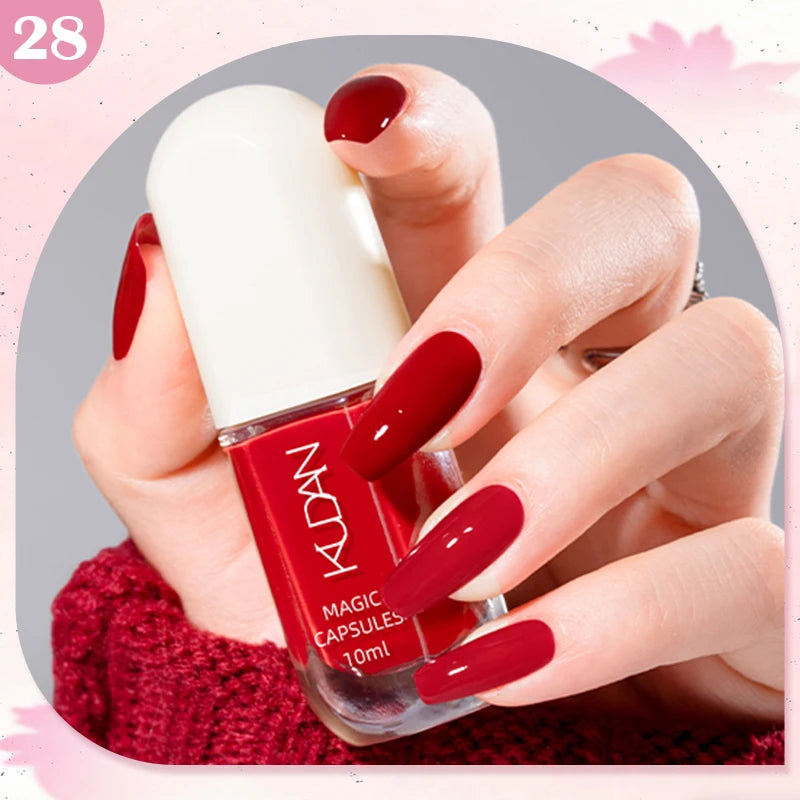 Water-Based Peel Off Nail Polish – 40 Colors, Quick Dry, No Lamp Needed