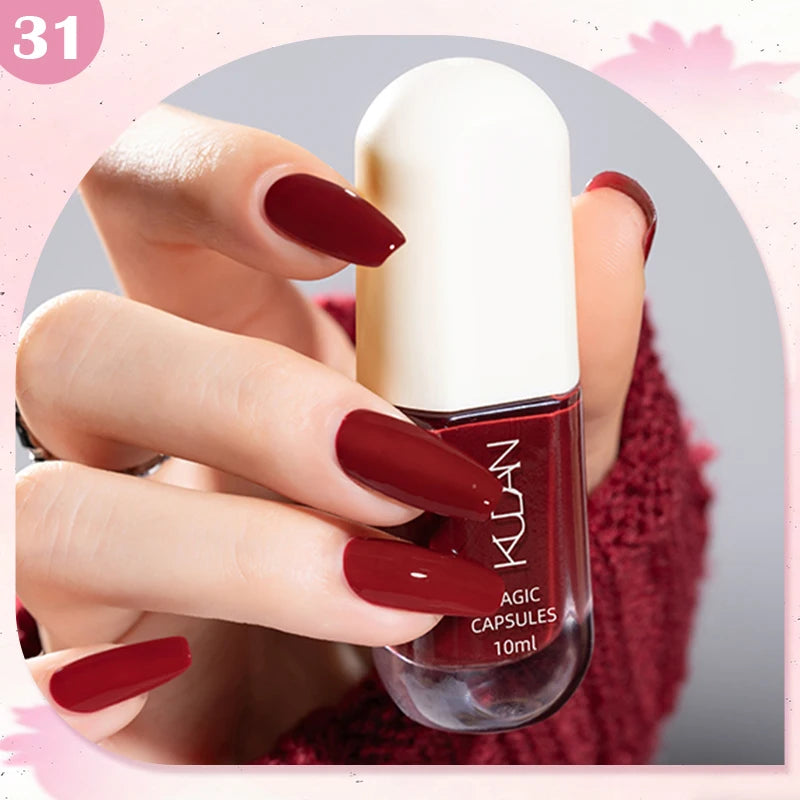 Water-Based Peel Off Nail Polish – 40 Colors, Quick Dry, No Lamp Needed