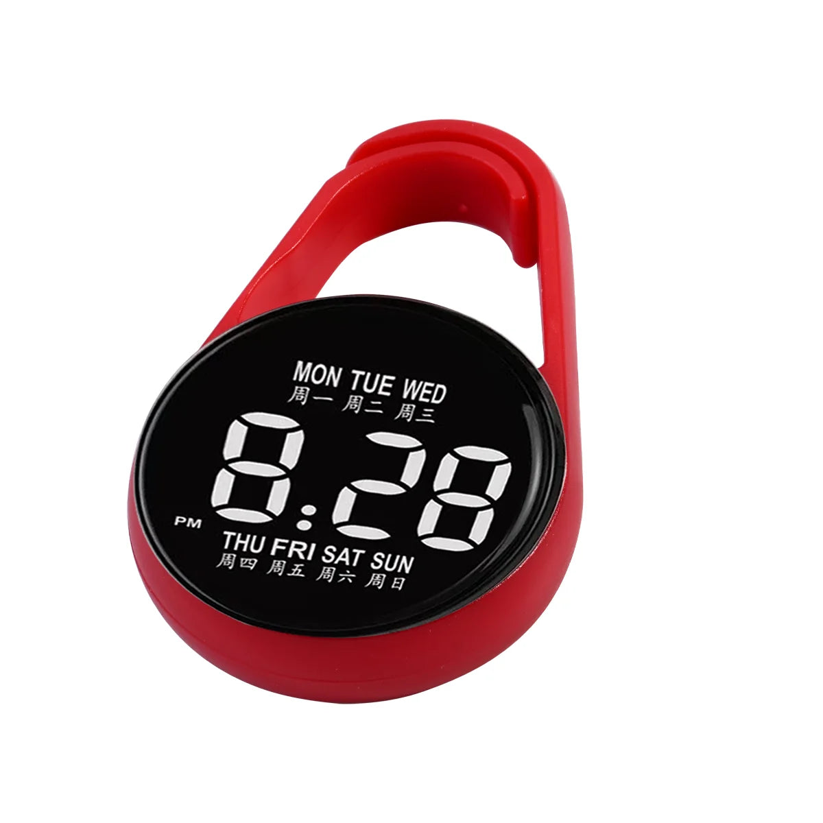 Kids Round Dial LED Watch – Simple Plastic Digital Wristwatch
