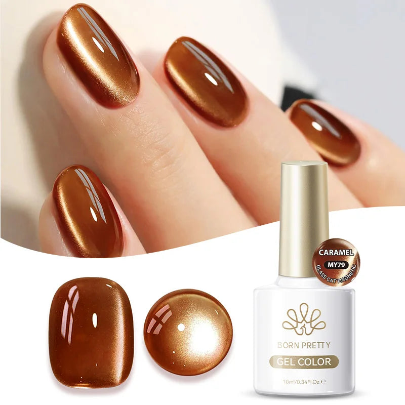 BORN PRETTY Cat Eye Gel Polish – Sunset Gaze Magnetic Crystal Varnish 10ml