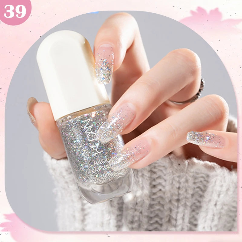 Water-Based Peel Off Nail Polish – 40 Colors, Quick Dry, No Lamp Needed