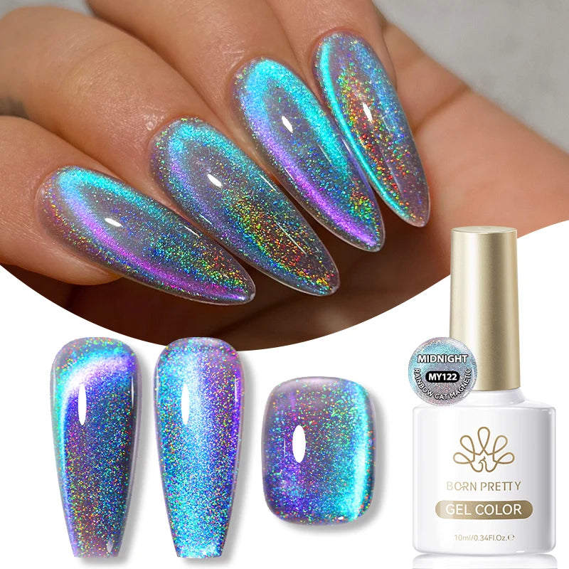 BORN PRETTY Cat Eye Gel Polish – Sunset Gaze Magnetic Crystal Varnish 10ml