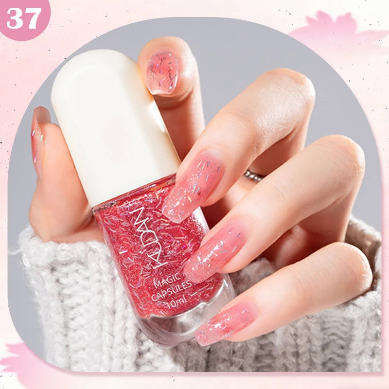 Water-Based Peel Off Nail Polish – 40 Colors, Quick Dry, No Lamp Needed