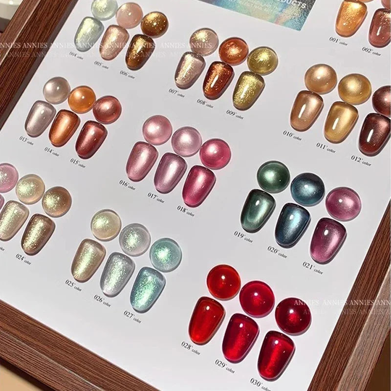 Cat Eye Magnetic Nail Gel Polish — Glass Bead Effect UV/LED 2025
