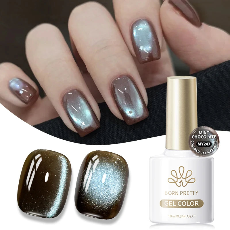 BORN PRETTY Cat Eye Gel Polish – Sunset Gaze Magnetic Crystal Varnish 10ml