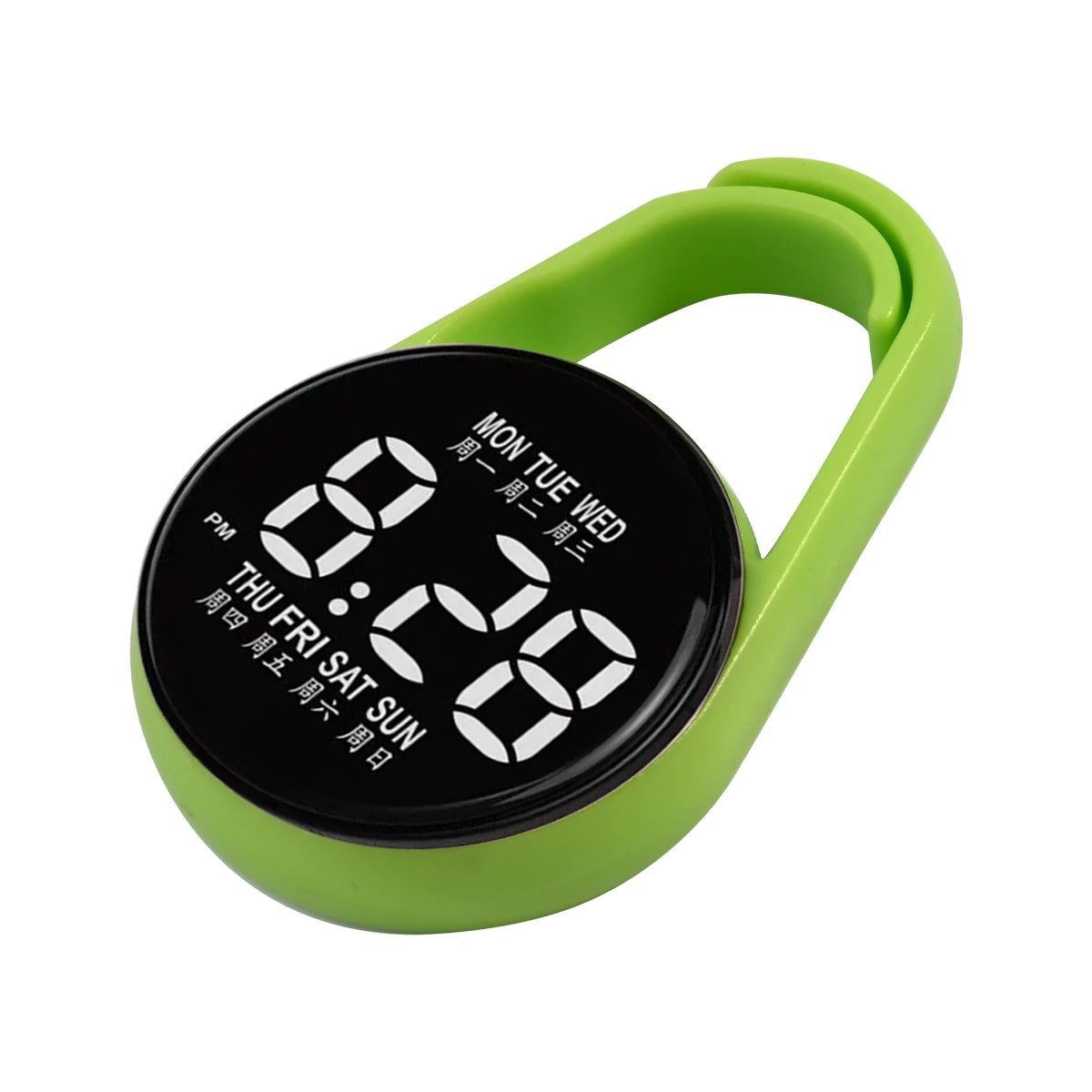 Kids Round Dial LED Watch – Simple Plastic Digital Wristwatch