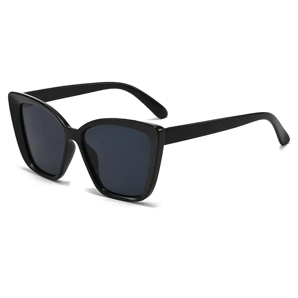 Leopard Square Frame Sunglasses for Women – UV400 Cat Eye Style