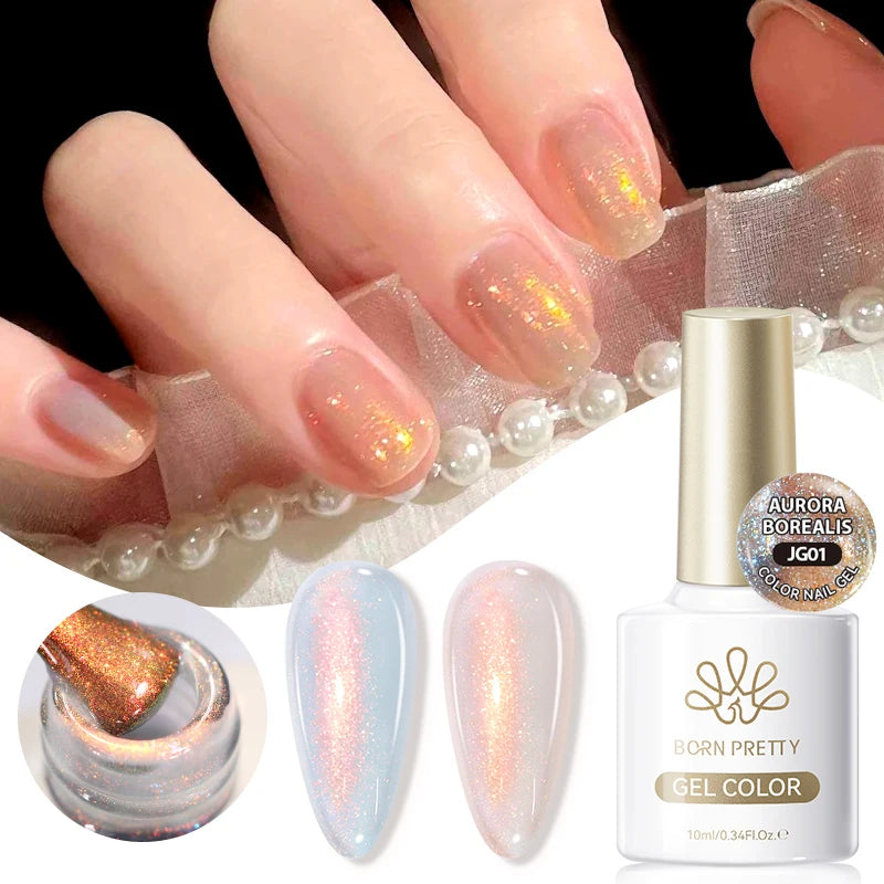 BORN PRETTY Sunset Gaze Cat Magnetic Eye Gel Polish 10ml Crystal Varnish Soak Off UV LED Nail Art Salon Hybrid DIY Manicure