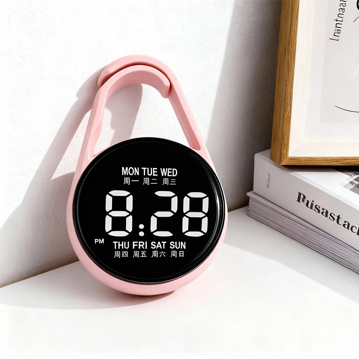 Kids Round Dial LED Watch – Simple Plastic Digital Wristwatch