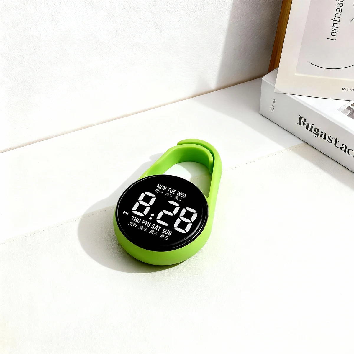 Kids Round Dial LED Watch – Simple Plastic Digital Wristwatch