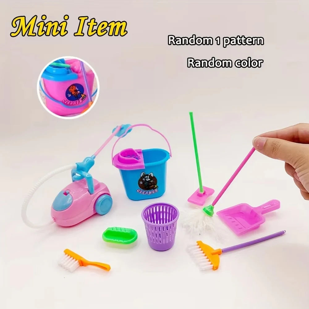 Kawaii Miniature Dollhouse Accessories – Cute Mini Food & Study Tools