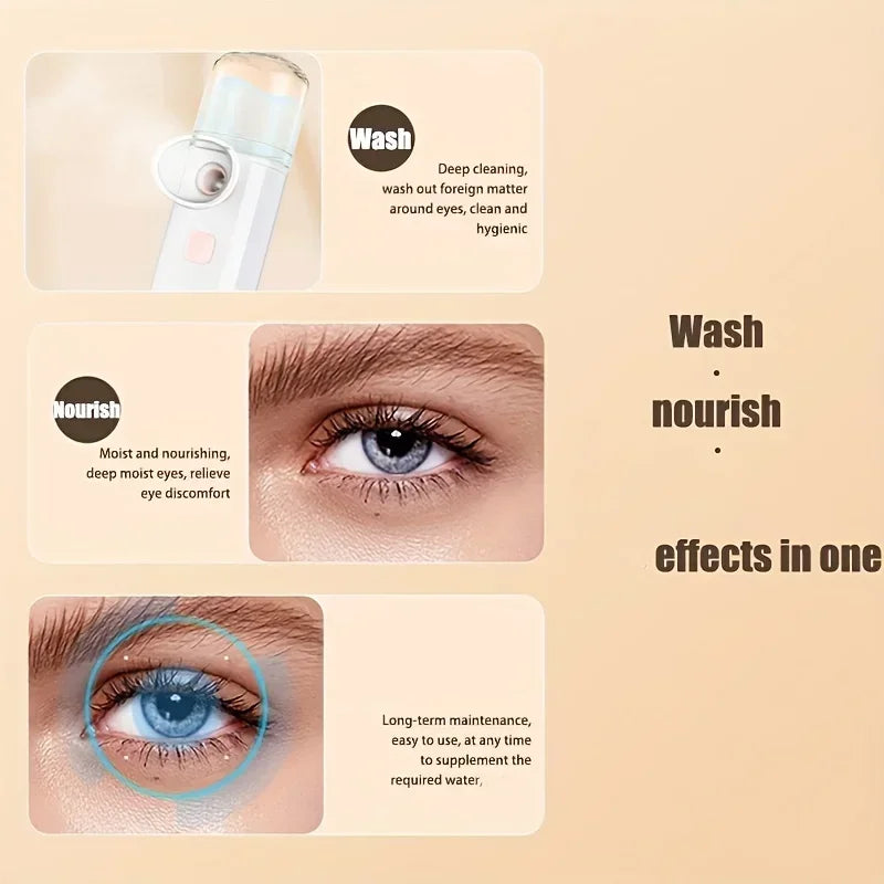 Nano Eye Hydrating Spray Massager – 3-in-1 Eye & Skin Spa Beauty Tool