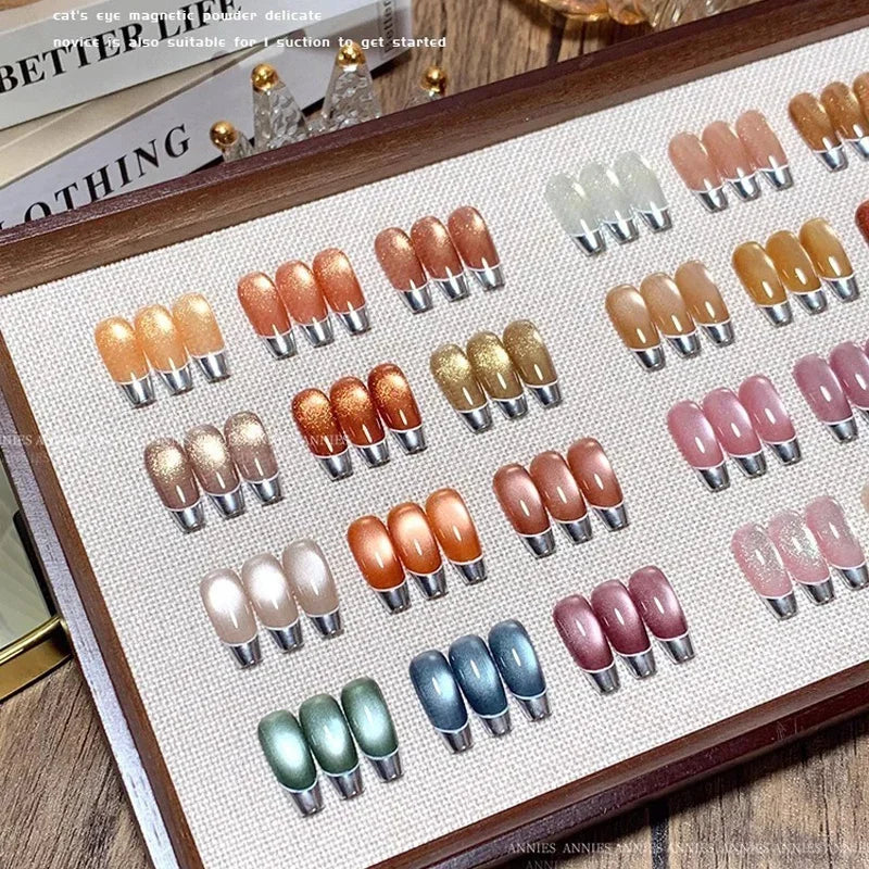 Cat Eye Magnetic Nail Gel Polish — Glass Bead Effect UV/LED 2025