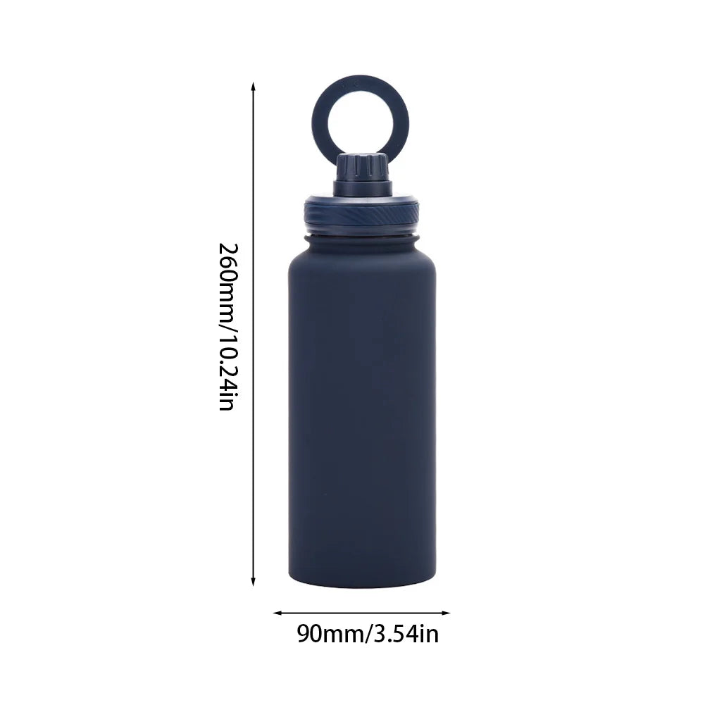 1000ml MagSafe Insulated Water Bottle with 360° Rotating Phone Holder – Stainless Steel Thermal Flask