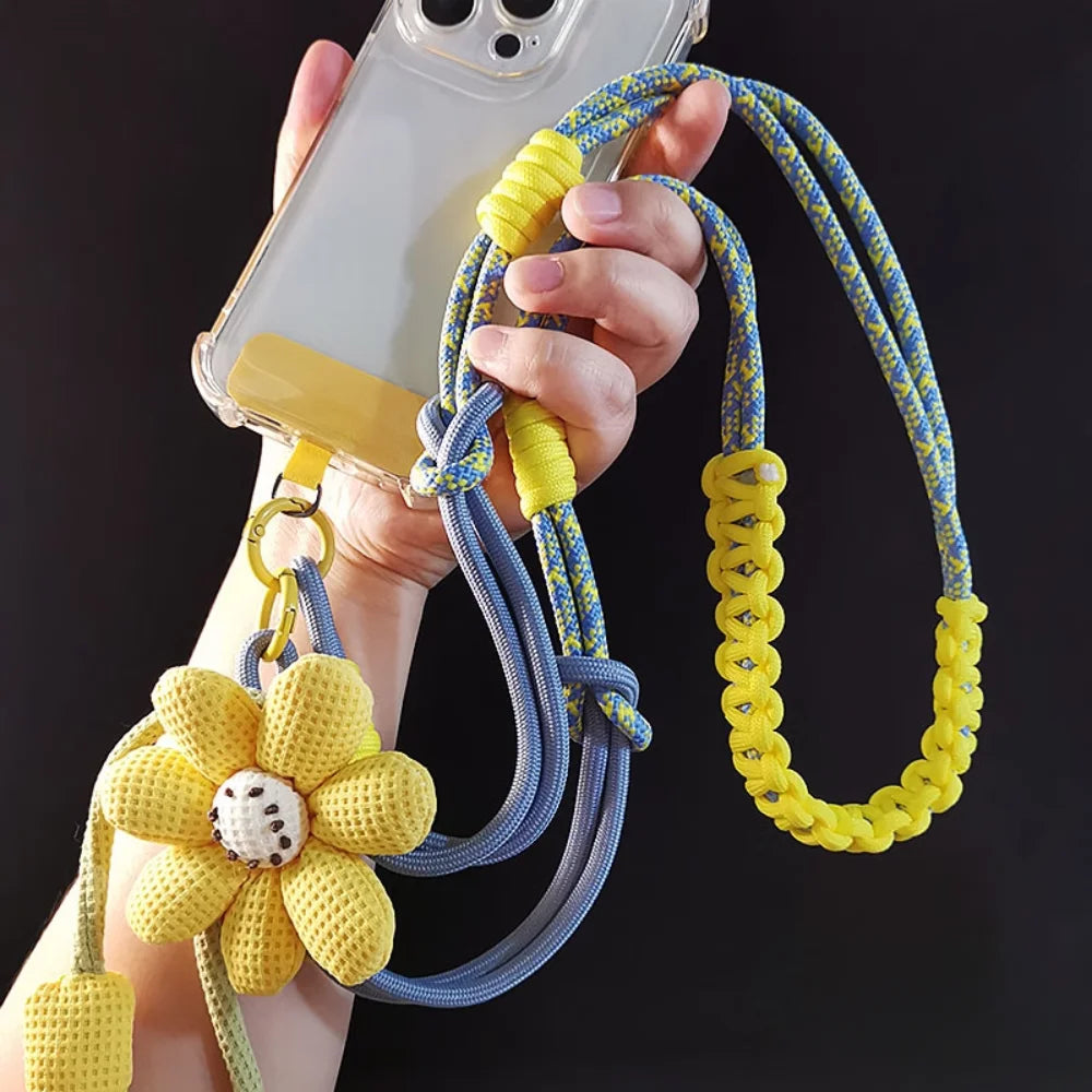 Trendy Phone Wrist Strap & Crossbody Lanyard – Anti-Drop, Elastic & Stylish