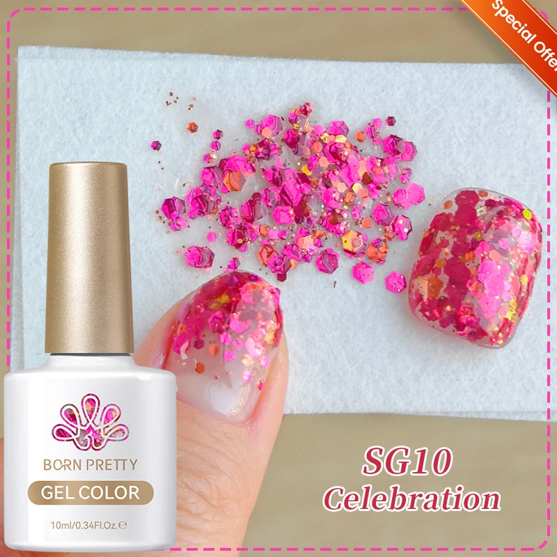 BORN PRETTY Sunset Gaze Cat Magnetic Eye Gel Polish 10ml Crystal Varnish Soak Off UV LED Nail Art Salon Hybrid DIY Manicure