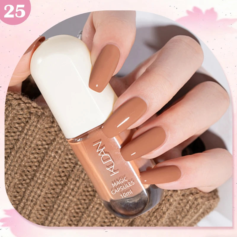 Water-Based Peel Off Nail Polish – 40 Colors, Quick Dry, No Lamp Needed