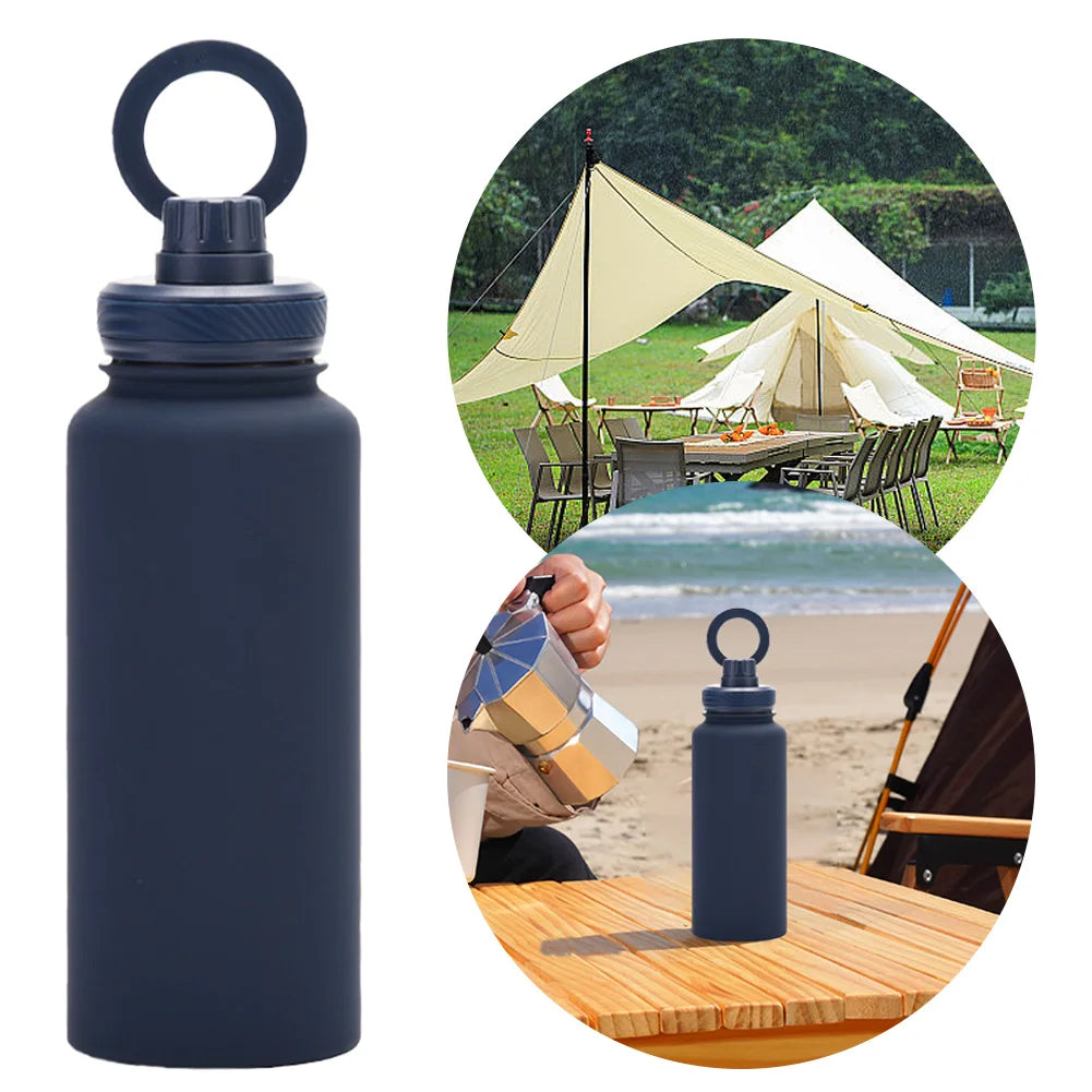 1000ml MagSafe Insulated Water Bottle with 360° Rotating Phone Holder – Stainless Steel Thermal Flask