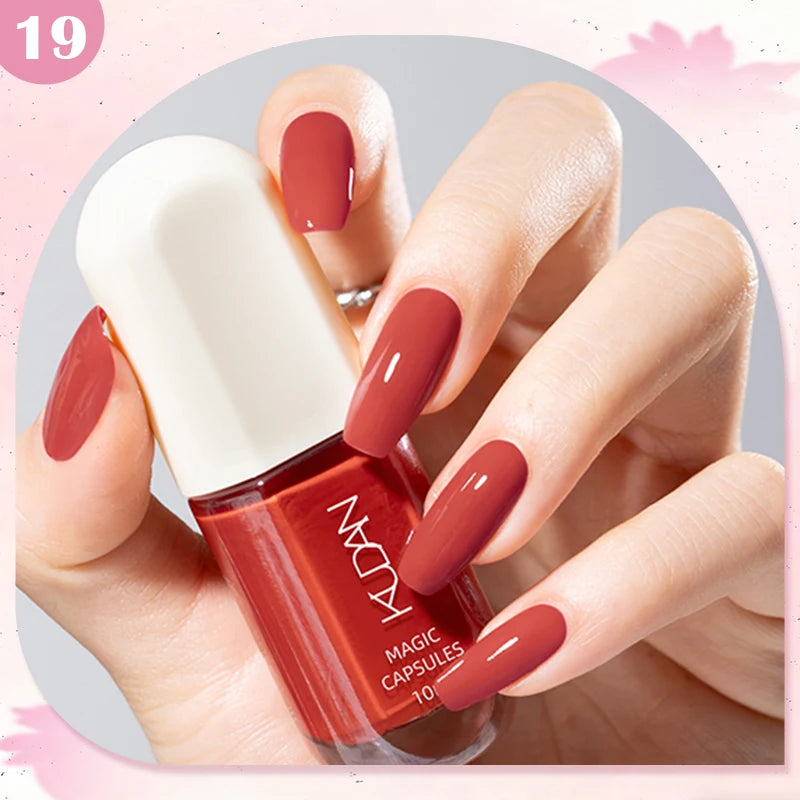 Water-Based Peel Off Nail Polish – 40 Colors, Quick Dry, No Lamp Needed