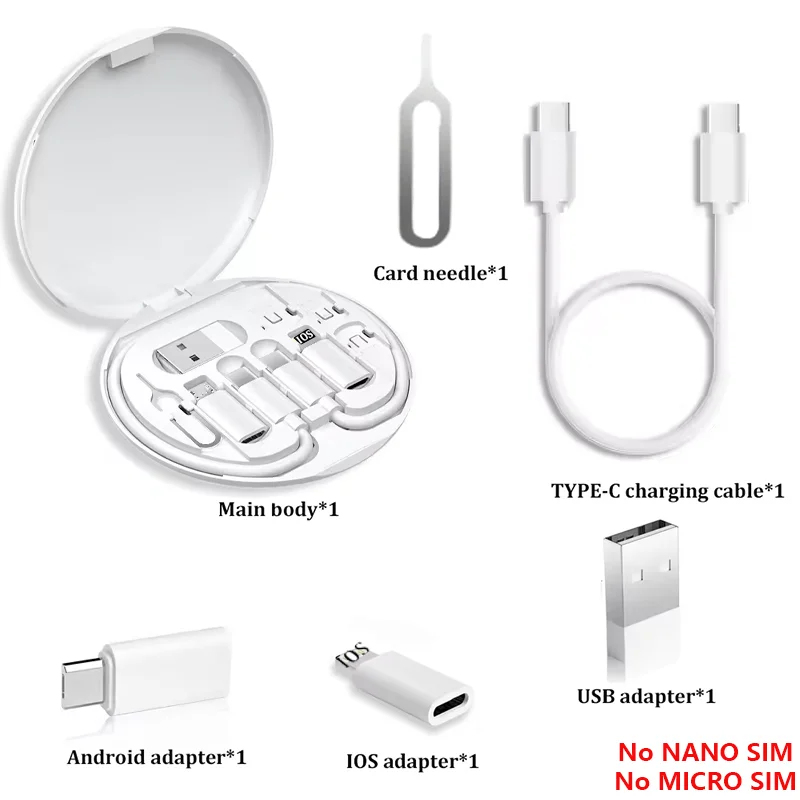 65W Fast Charging Multi-Adapter Kit – USB-C, Lightning & Micro USB All-in-One