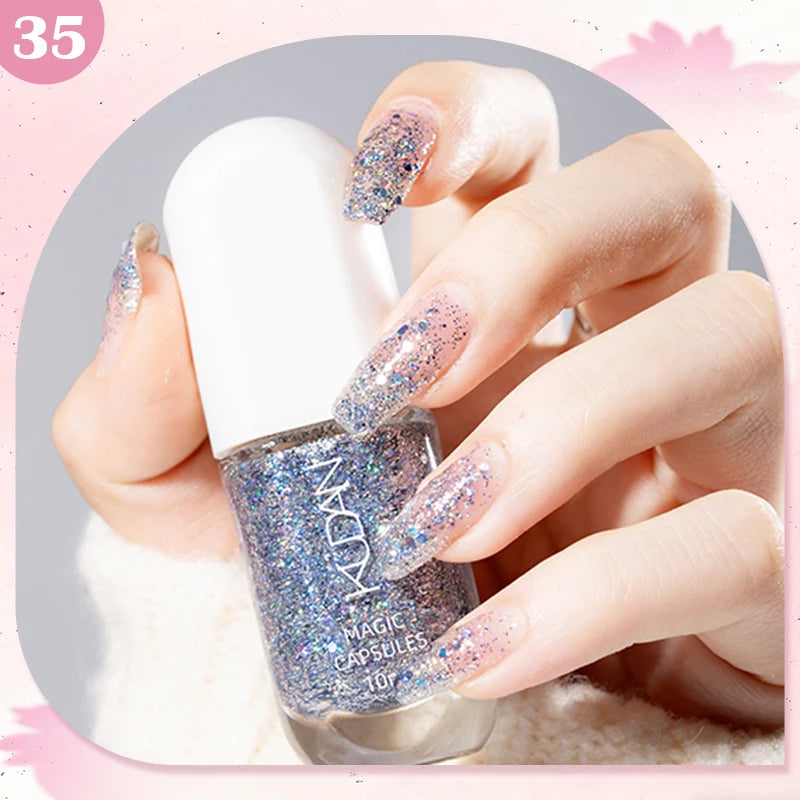 Water-Based Peel Off Nail Polish – 40 Colors, Quick Dry, No Lamp Needed