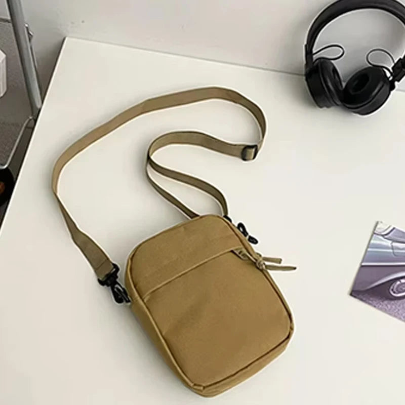 Men's Nylon Shoulder & Crossbody Bag – Lightweight Daily School Bag