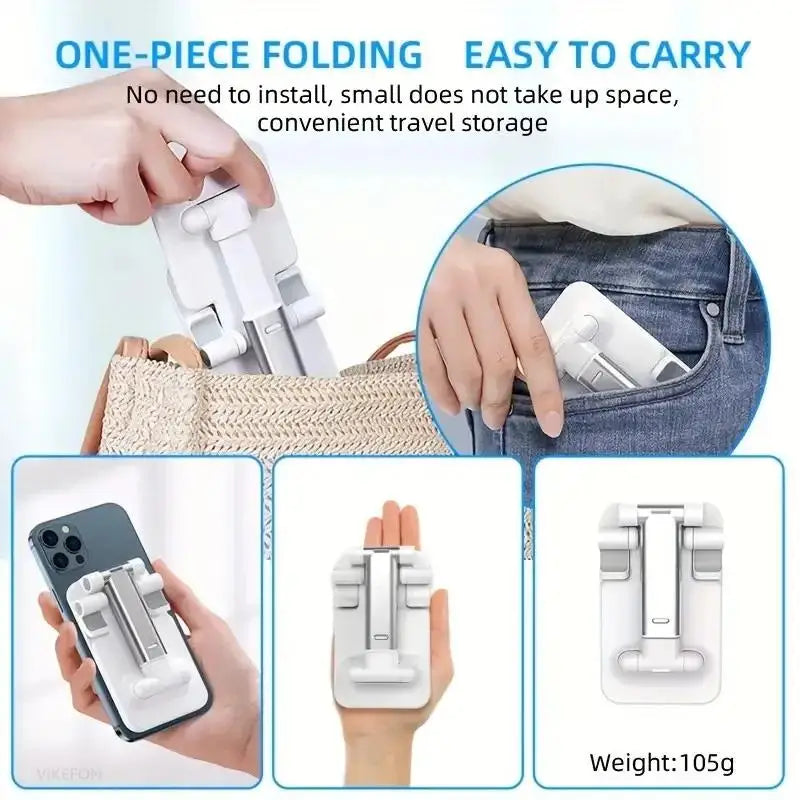 Foldable Adjustable Phone & Tablet Stand – Universal Desk Holder for iPhone, iPad & More