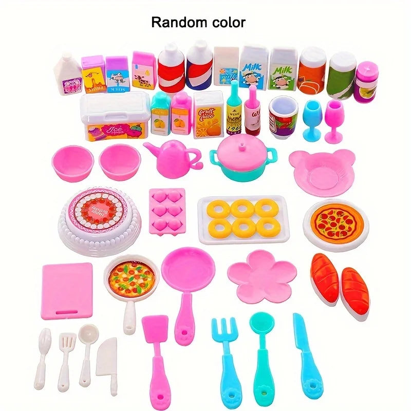 Kawaii Miniature Dollhouse Accessories – Cute Mini Food & Study Tools