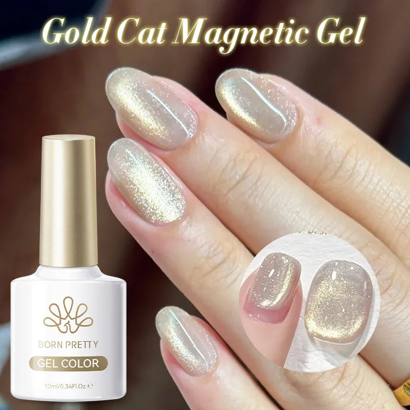 BORN PRETTY Sunset Gaze Cat Magnetic Eye Gel Polish 10ml Crystal Varnish Soak Off UV LED Nail Art Salon Hybrid DIY Manicure