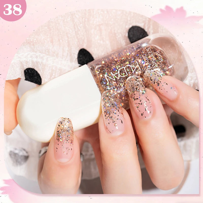 Water-Based Peel Off Nail Polish – 40 Colors, Quick Dry, No Lamp Needed