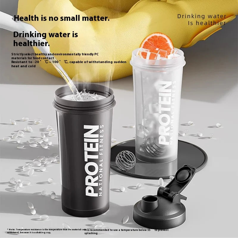 Premium Protein Shaker Bottle – Leakproof Sports Water Bottle with Mixing Ball for Gym, Fitness & Smoothies