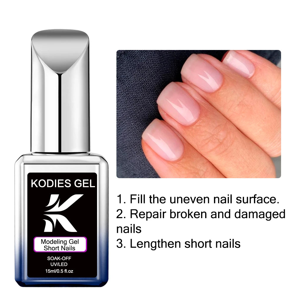 KODIES GEL Repair Base Coat — Keratin & Biotin Nail Strengthener 15ML