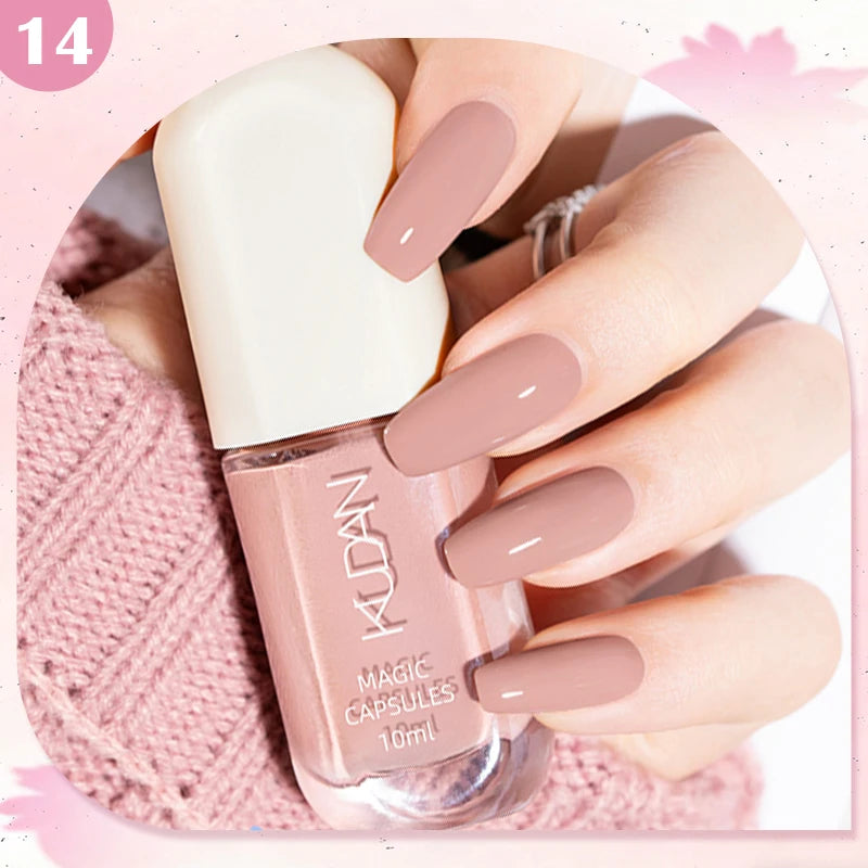 Water-Based Peel Off Nail Polish – 40 Colors, Quick Dry, No Lamp Needed