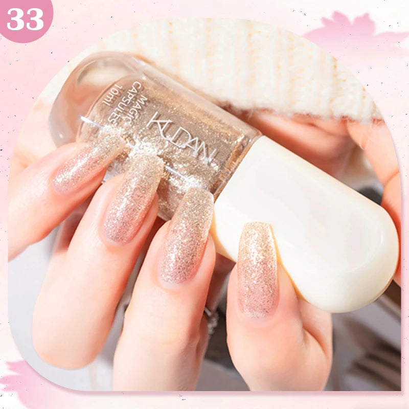 Water-Based Peel Off Nail Polish – 40 Colors, Quick Dry, No Lamp Needed