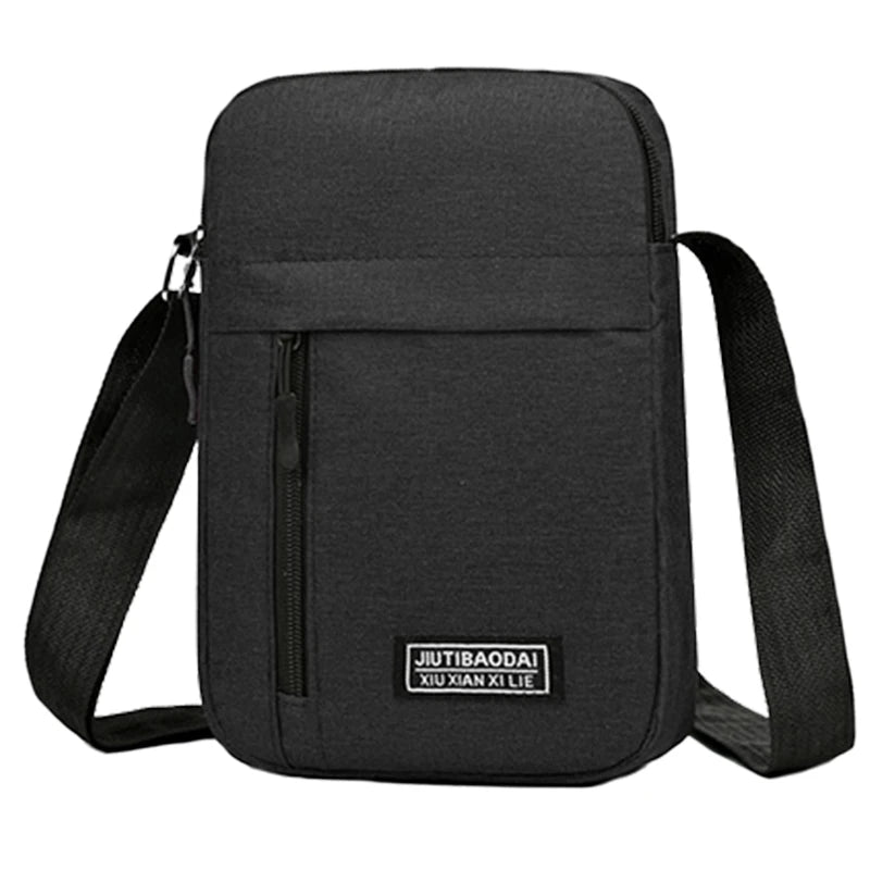 Men's Nylon Shoulder & Crossbody Bag – Lightweight Daily School Bag
