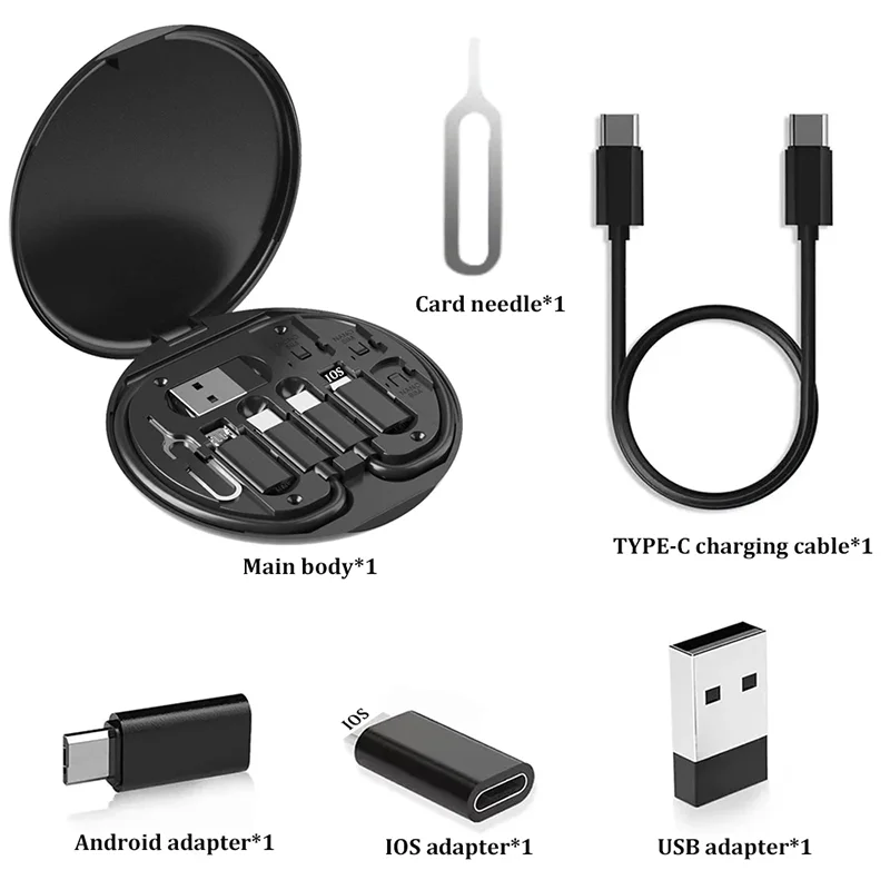 65W Fast Charging Multi-Adapter Kit – USB-C, Lightning & Micro USB All-in-One