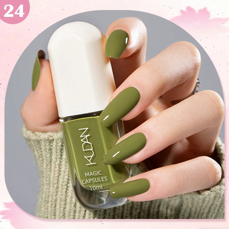 Water-Based Peel Off Nail Polish – 40 Colors, Quick Dry, No Lamp Needed