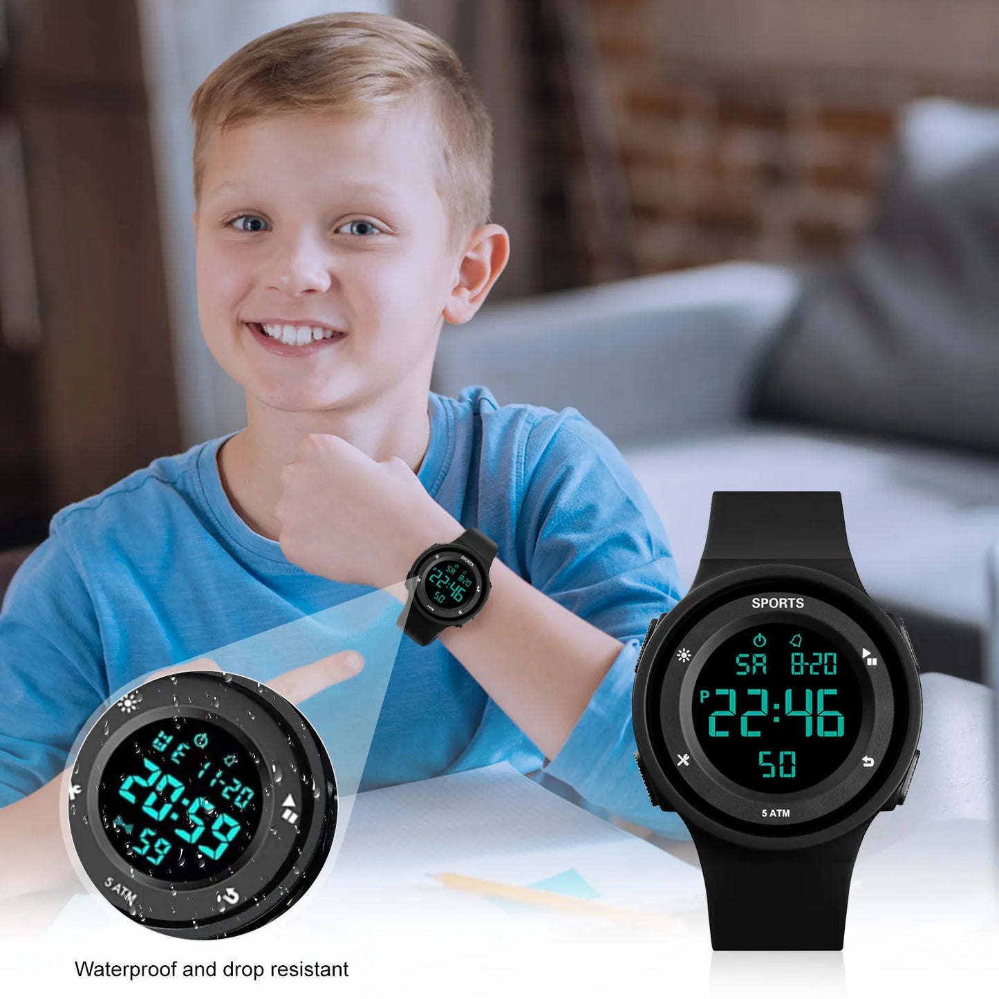 Men's LED Digital Sport Watch – Stylish & Durable