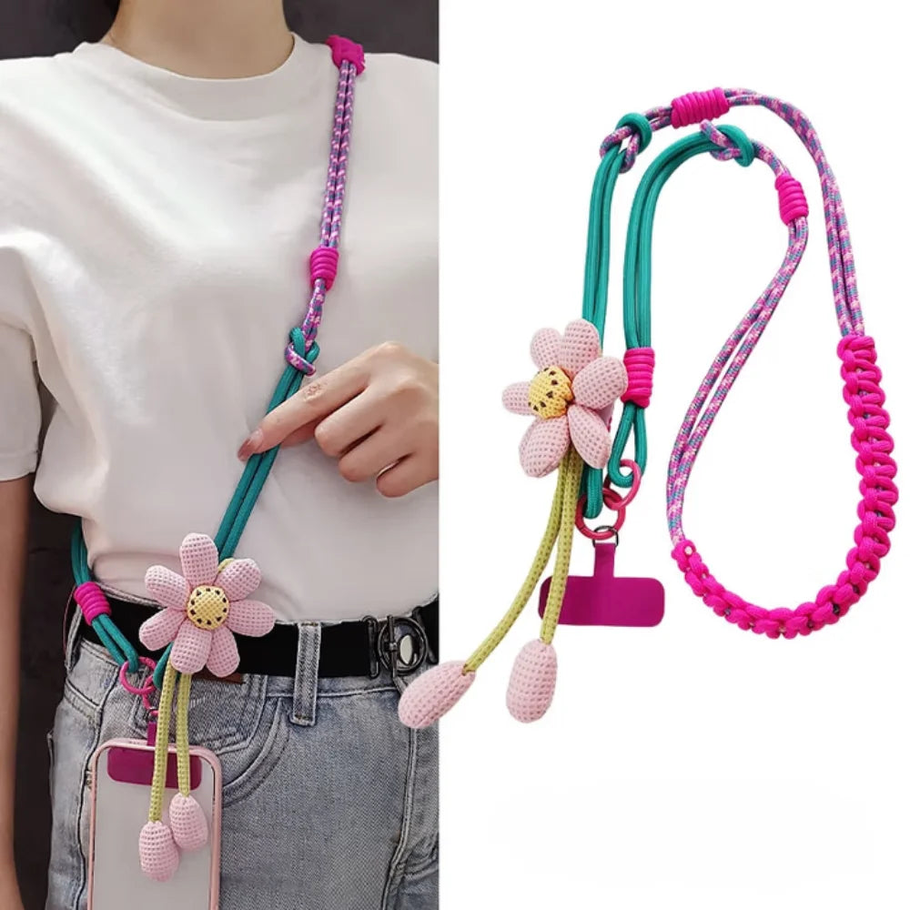 Trendy Phone Wrist Strap & Crossbody Lanyard – Anti-Drop, Elastic & Stylish