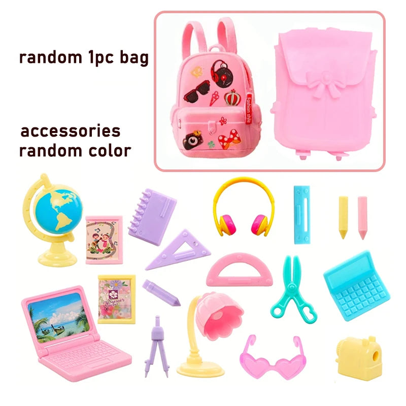 Kawaii Miniature Dollhouse Accessories – Cute Mini Food & Study Tools