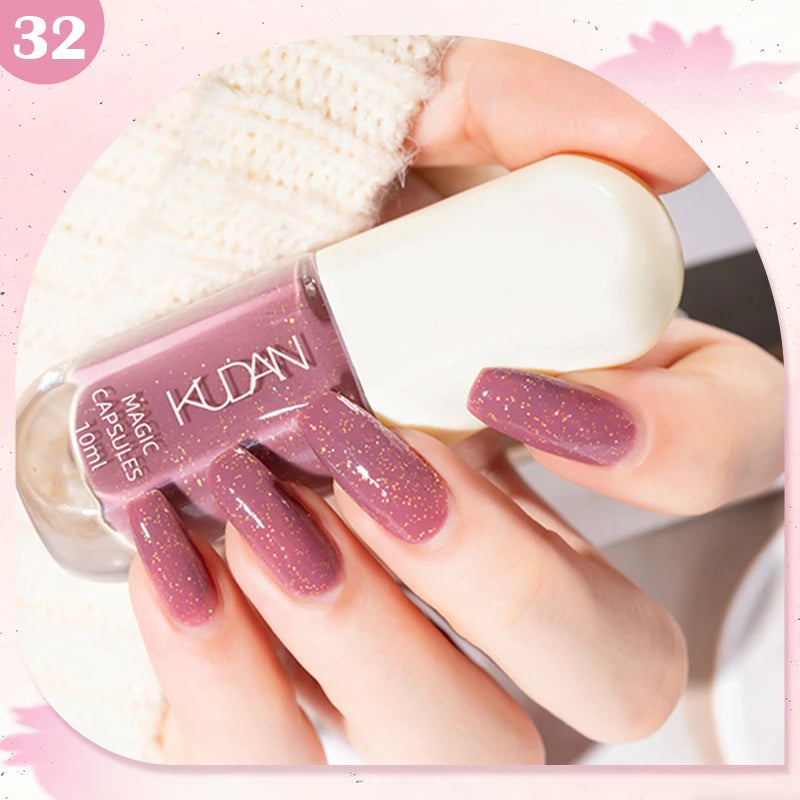 Water-Based Peel Off Nail Polish – 40 Colors, Quick Dry, No Lamp Needed