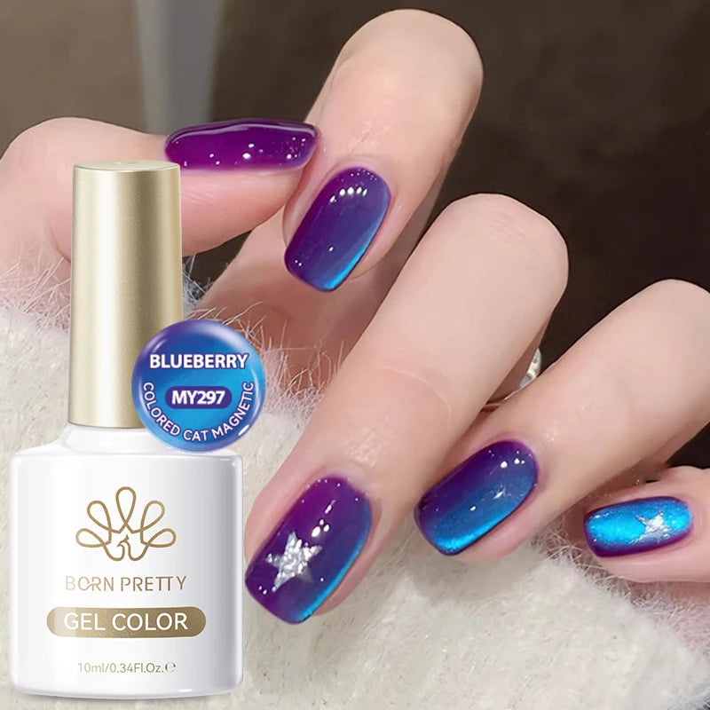 BORN PRETTY Cat Eye Gel Polish – Sunset Gaze Magnetic Crystal Varnish 10ml