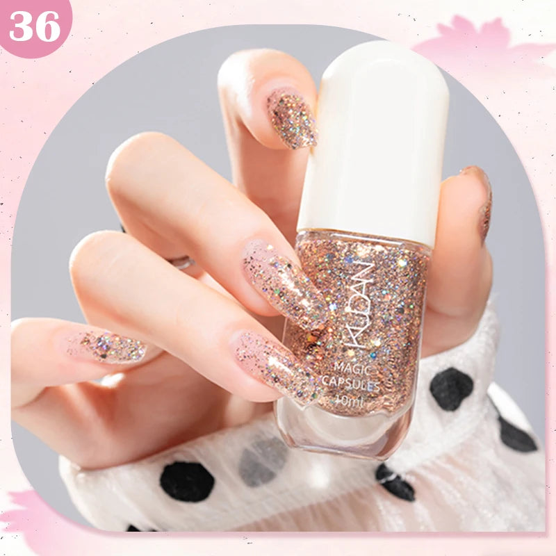 Water-Based Peel Off Nail Polish – 40 Colors, Quick Dry, No Lamp Needed