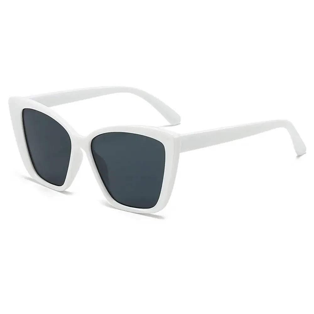 Leopard Square Frame Sunglasses for Women – UV400 Cat Eye Style