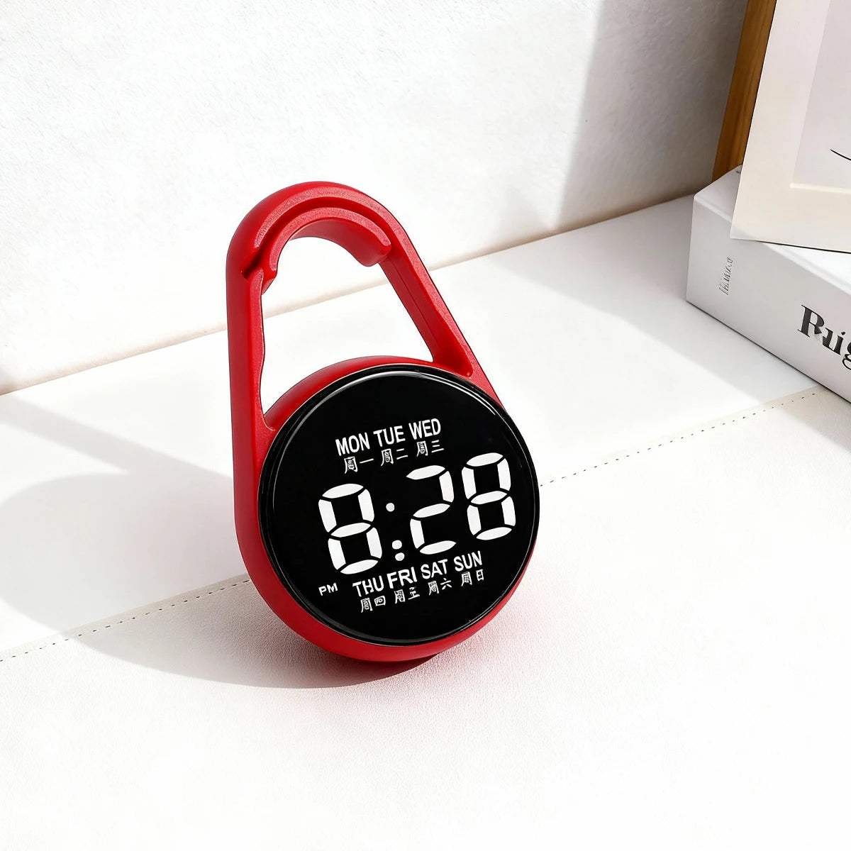 Kids Round Dial LED Watch – Simple Plastic Digital Wristwatch