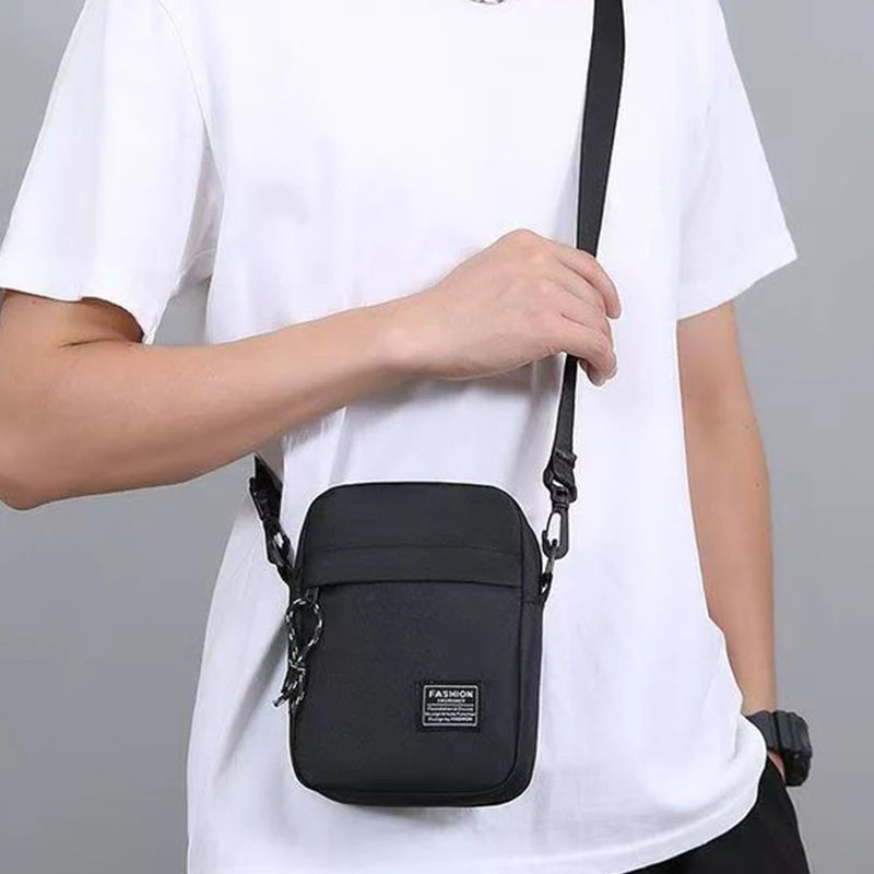Men's Nylon Shoulder & Crossbody Bag – Lightweight Daily School Bag