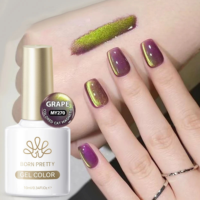 BORN PRETTY Cat Eye Gel Polish – Sunset Gaze Magnetic Crystal Varnish 10ml