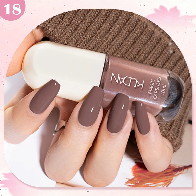 Water-Based Peel Off Nail Polish – 40 Colors, Quick Dry, No Lamp Needed